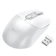 Бездротова оптична USB мишка Wireless Hoco GM28 радіус дії до 10 метрів на частоті 2.4GHz від 800 до 1600 DPI White - зображення 1