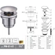 Донний клапан для умивальника Koer PW-01-01 1 1/4'' ( KR3400 ) 20251 - изображение 12