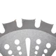Ніж для мотокоси/тримера з твердосплавними напайками ø255x25.4x1.35 мм 40T, HRC 82-86, двосторонній INTERTOOL DT-2351 - зображення 2
