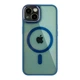 Чохол Creative TPU PC Metal Calais з MagSafe для Apple iPhone 15 Dark Blue - зображення 1