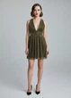 Коктейльное женское платье Topshop Черное с золотистым 16023 S (на укр 42) - изображение 4
