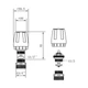 Кран термостатичний Thermo Alliance Standart 1/2"х3/4" з ручкою для колектора SFE009 - зображення 2