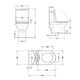 Унитаз-моноблок напольный Qtap Kolibri Ultra Quiet безободочный с сиденьем Soft-close WHITE QT10226380W - изображение 2