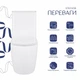 Унітаз-компакт Qtap Robin Ultra Quiet безобідковий із сидінням Soft-close QT13226089AW - зображення 3