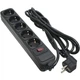 Сетевой фильтр питания Patron 3.0 m3*1mm2 (SP-1053) 5 розеток BLACK (EXT-PN-SP-1053) - изображение 1