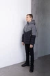 Демісезонна куртка Коллін прямого крою для хлопчика CVETKOV FAMILY MARK 128см Графітовий (cvet2000000282527) - изображение 3
