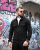 Костюм Stone Island чорний PA5073, стрейч котон, на блискавці, чоловічий спортивний комплект S - зображення 2