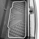 Коврик в багажник Inliner Wave Style для Mini Cooper F56 '14-24 3 дв. нижний из экокожи черный с белой нитью и окантовкой - изображение 8