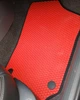 Коврики в салон Kinetic для Seat Ibiza 4 '08-17 EVA-полимерные красные с черной тесьмой (комплект) - изображение 2