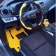 Коврики в салон Kinetic для Mazda 3 '09-13 EVA-полимерные желтые с черной тесьмой с мет. подпятником (комплект) - изображение 2