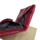 Шкіряний гаманець Genuine Leather бордовий 1835-166 d.red - изображение 5