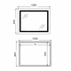 Дзеркало Qtap Cardinal (CA2) 1000х800 з LED-підсвічуванням Touch, з антизапотіванням, з димером, рег. темп. кольору (3000-6500K) - изображение 2