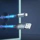 Кабель USB C to Lightning 20W для iPhone быстрая зарядка и передача данных 1м Hoco U112 - изображение 2