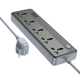 Мережевий подовжувач Borofone BAC4A Lord 12W, 5 розеток, Type-C + USB, 1.5 м - зображення 7