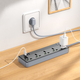 Мережевий подовжувач Borofone BAC4A Lord 12W, 5 розеток, Type-C + USB, 1.5 м - зображення 8