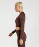 Спортивний лонгслів Gymshark b3a5vc59 XXL коричневий (100006556) - зображення 3