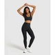 Спортивный топ в рубчик Gymshark b8a5wc59 L черный (100014199) - изображение 4