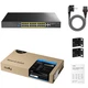 Комутатор Cudy GS1028EPS2, 24-Port Gigabit Light Managed PoE+ Switch with 2 SFP 300W (GS1028EPS2) - изображение 2