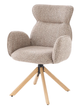Крісло для відпочинку Halmar V-CH-K/585-KR-C.BEŻOWY/D.NATURALNY Обертове Бежеве (5905248136564) - зображення 9