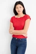 Футболка в рубчик C&A 2238410c59 XXL красная (100010344) - изображение 1