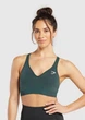 Спортивний топ Gymshark b3a4k1c58 S темно-зелений (100006107) - зображення 1