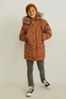 Утеплена парка C&A 2175730c59 164см коричнева (100006739) - зображення 3