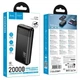 Повербанк Hoco J159A 20000mAh 22.5w быстрая зарядка Черный - изображение 2