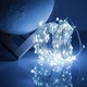 Гирлянда 10 м светодиодная нить Роса LED на батарейках Холодный белый - изображение 3