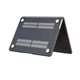 Чехол HardShell Matte Case для MacBook Air 13.6 2022-2026 M2/M3/M4/M5 A2681/A3113/A3240/A3449 — Black чорная матовая защитная накладка - изображение 5