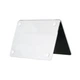 Чехол HardShell Matte Case для MacBook Air 13.6 2022-2026 M2/M3/M4/M5 A2681/A3113/A3240/A3449 — White прозрачная матовая белая защитная накладка - изображение 5