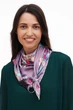 Шовковий платок My Scarf "Розова перлина" 90 на 90 см з камінням розовий кварц і амазоніт - зображення 5