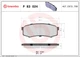 Тормозные колодки дисковые задние Brembo (P83024) - изображение 1