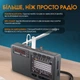 Радиоприемник с аккумулятором Радио FM AM SW / MicroSD / USB / Bluetooth / mp3-плеєр Black XHDATA D-368 (00-0001394) - изображение 3
