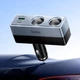 Разветвитель прикуривателя для авто на 2 гнезда Hoco Z65B |1USB/1Type-C/2DC, 240W, PD/QC| Автомобильное зарядное устройство тройник - изображение 8