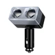 Автомобільний зарядний пристрій розгалужувач HOCO Z65 Smart dual cigarette lighter car charger 240W Black - зображення 1