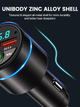 FM передатчик для авто BC61 A2 Bluetooth 5.3 металлический быстрая зарядка PD 30 Вт QC3.0 18 Вт hands-free шумопоглощение синий (BC61-A2) - изображение 8