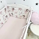 Бортик 180х30 см в детскую кроватку Oh My Kids "Феечки" розовый - изображение 6