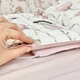 Бортик 180х30 см в детскую кроватку Oh My Kids "Феечки" розовый - изображение 7
