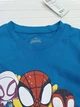Футболка на хлопчика Людина павук Spidey men 122-128 блакитна арт 877 - изображение 4