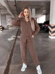 Жіночий прогулянковий велюровий костюм (сорочка+штани) Uaclothes 42-46 Капучино (like36927-173541360) - зображення 1