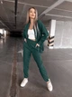 Жіночий прогулянковий велюровий костюм (сорочка+штани) Uaclothes 48-50 Зелений (like36931-173581371) - зображення 4