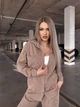 Жіночий прогулянковий велюровий костюм (сорочка+штани) Uaclothes 42-46 Бежевий (like36926-173531360) - изображение 2