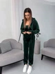 Жіночий велюровий костюм (кофта+топ+штани) Uaclothes 46-48 Зелений (like36937-173641350) - изображение 6
