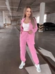 Жіночий прогулянковий велюровий костюм (сорочка+штани) Uaclothes 42-46 Рожевий (like36922-173491360) - зображення 5