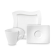 Кавовий сервіз Villeroy & Boch NewWave з 12 предметів на 4 персони преміальна порцеляна білий - зображення 1