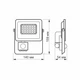 Прожектор Videx LED 10W 5000K з датчиком руху (VL-F2e105W-S) VIDEX VL-F2e105W-S 963166 - зображення 6