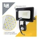 Прожектор ELM MATRIX S- 10-41 6500 з датчиком (26-0034) ELM 26-0034 964418 - зображення 3