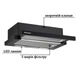 Витяжка кухонна GRANADO Telde 602-450 black (GCH316211) GRANADO GCH316211 947869 - зображення 3