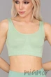 Топ безшовний на широких бретелях Giulia Tank top FAIR GREEN S/M Салатовый - изображение 1