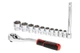Набор инструмента на планке Intertool 3/8" x 12 ед. Storm (ET-8013) - изображение 2